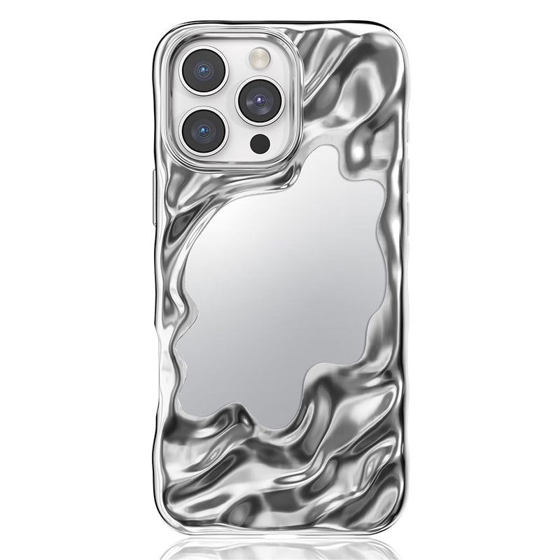NIMASO iPhone 16 Pro/Pro Max用ミラー付きウェーブケース