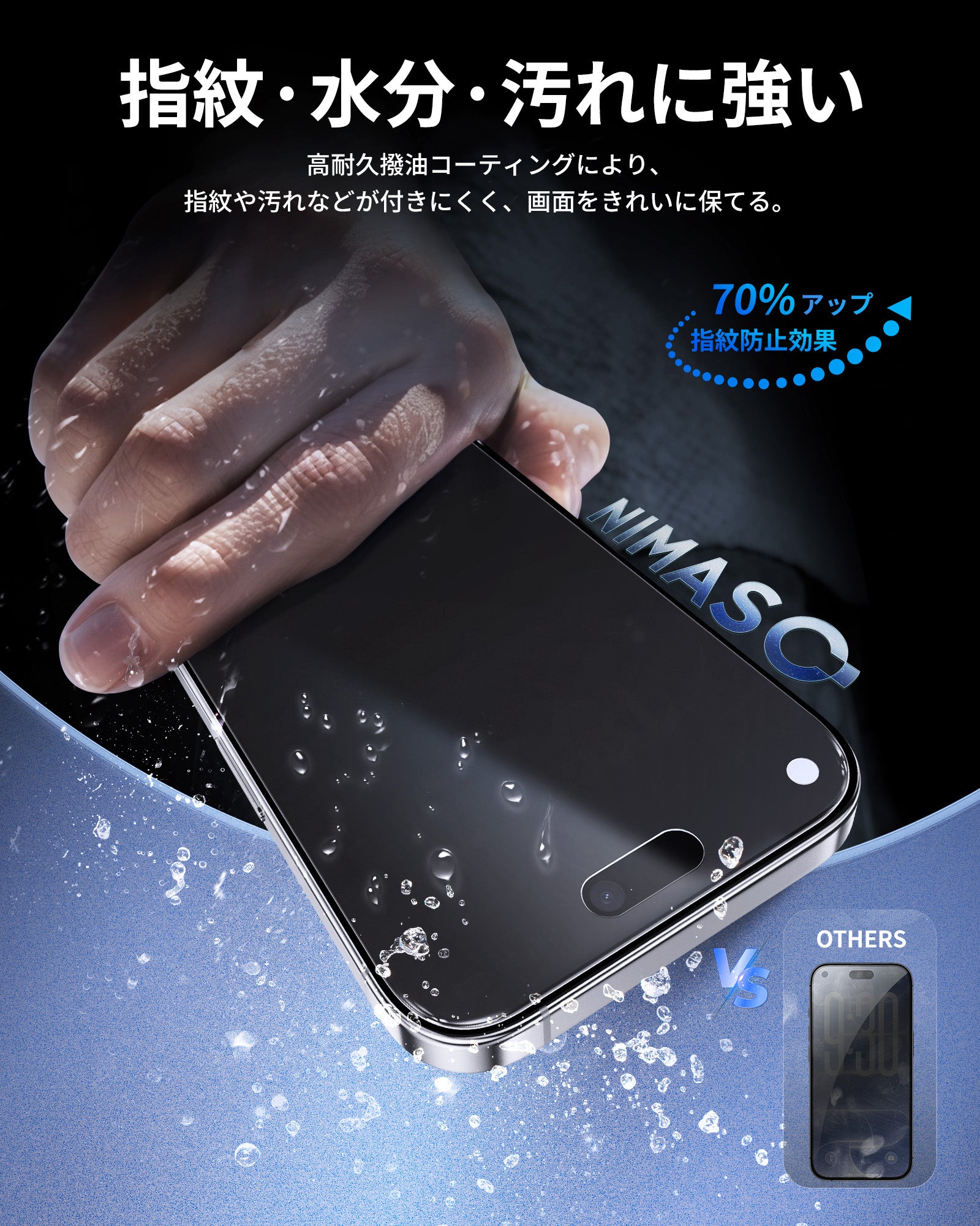 覗き見防止＋アンチグレア 保護フィルム iPhone 18 Pro/Pro Max