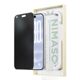 NIMASO 2-in-1 Anti-Glare + Privacy Tempered Glass Screen Protector for iPhone 17/Pro/Pro Max/Air, Shockproof with Guide Frame (1 Screen) 