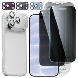 【対策品】【究極の保護セット】iPhone 17/18 Pro 対応 ガラスフィルム ＋ カメラ保護フィルム クリア / アンチグレア / 覗き見防止 アルミ合金