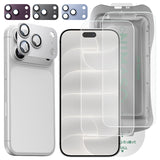【対策品】【究極の保護セット】iPhone 17/18 Pro Max 対応 ガラスフィルム ＋ カメラ保護フィルム クリア / アンチグレア / 覗き見防止 アルミ合金