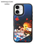 【コラボ】NIMASO x banishment x さんめん「秋に迷い込む女子高生と猫」iPhone 17/Pro/Pro Max/Air スマホケース MagSafe対応