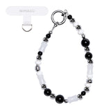 NIMASO スマホストラップ バンブーxビーズ