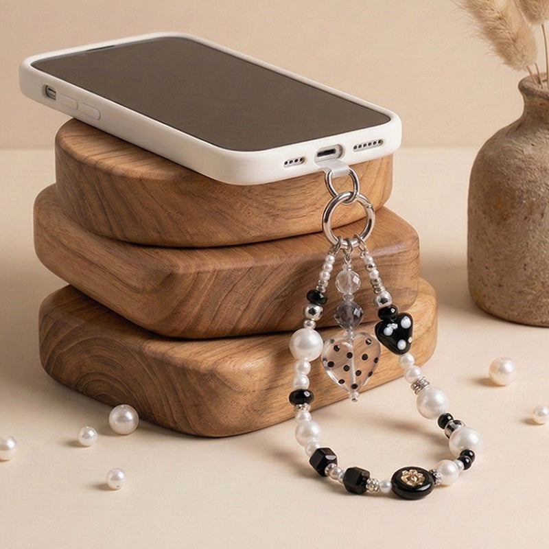 NIMASO スマホストラップ ドットハート