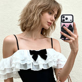 NIMASO MagSafe対応 カードケース チェッカーボード柄 スマホ 黒×ピンク