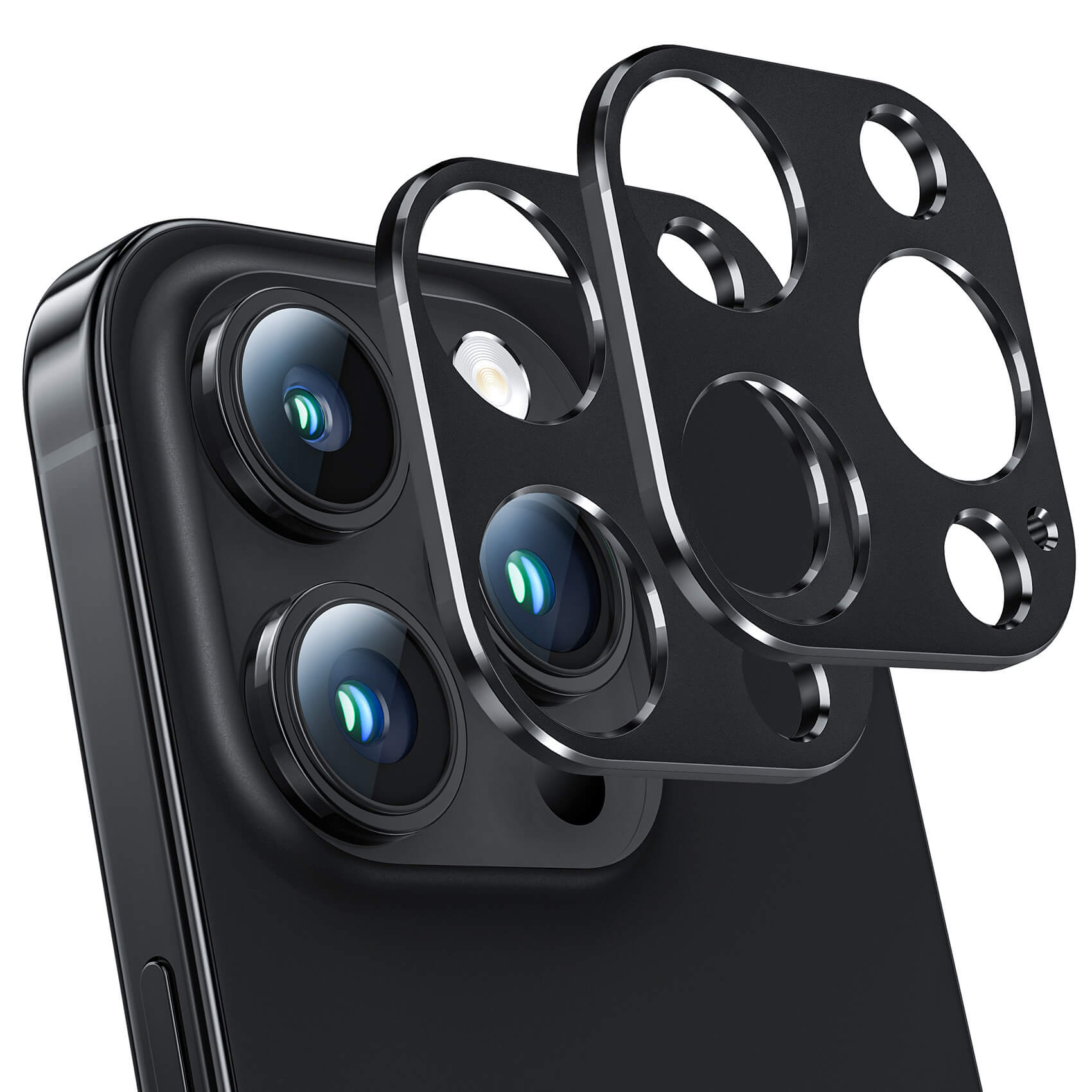 iPhone 15 Pro アルミ レンズフィルム アルミカバー カメラフィルム レンズカバー アイフォン15 Pro アルミニウム合金 カメラ保護カバー