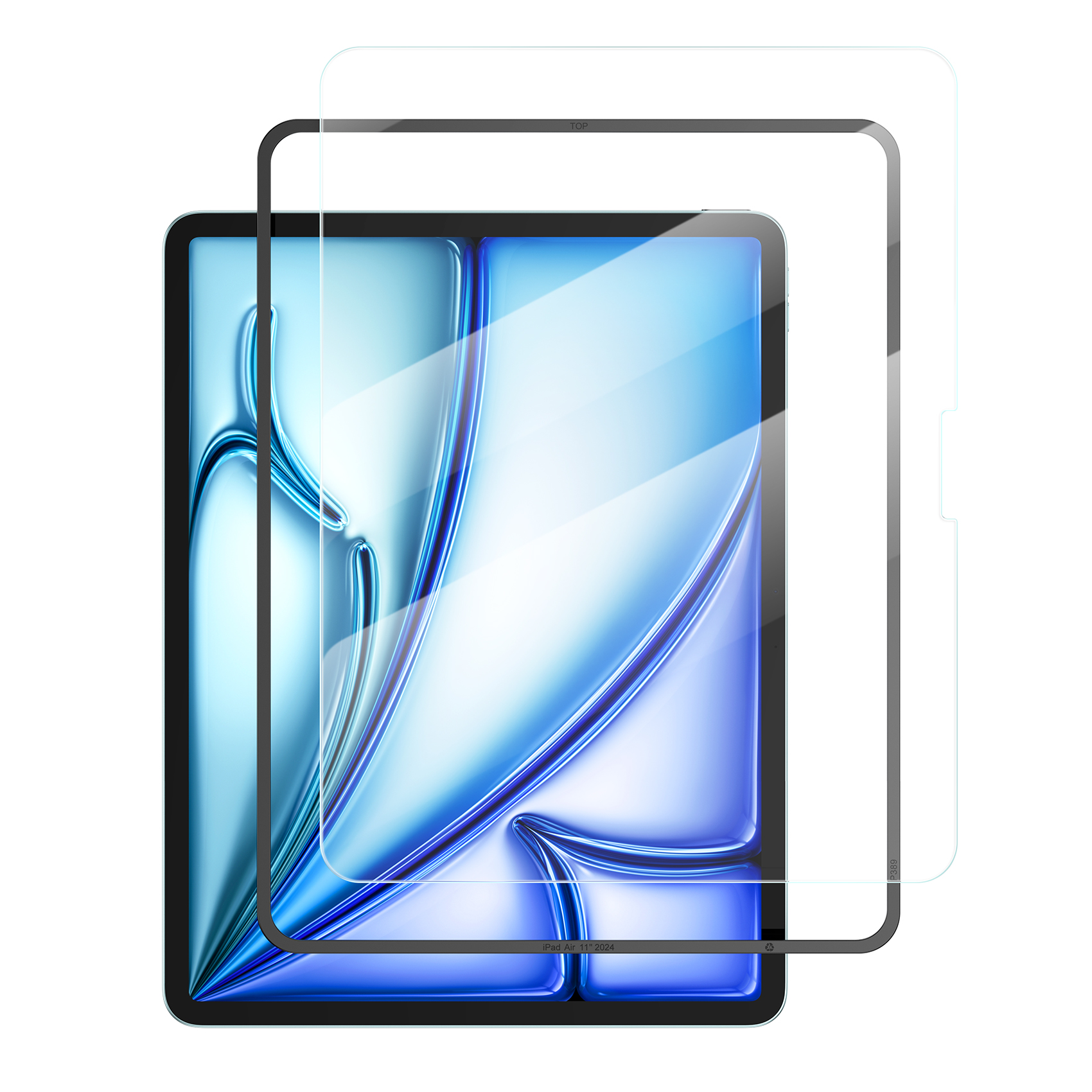 NIMASO ガイド枠付き ガラスフィルム iPad Air 11 インチ 2024用 フィルム M2 - NIMASO公式サイト
