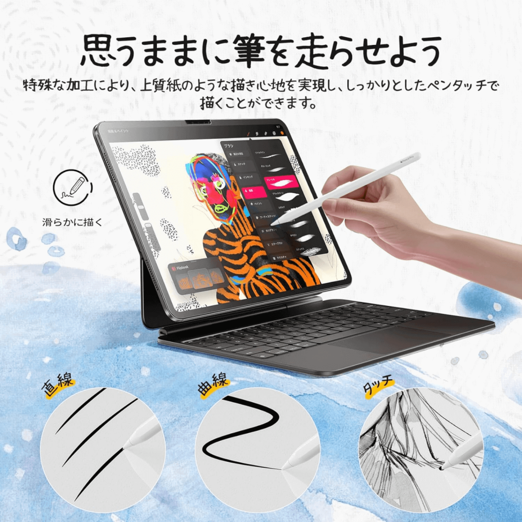 NIMASO-2024-iPad-Air-11インチ-防指紋保護ペーパーライクフィルム